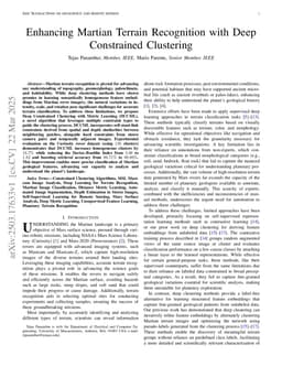 Enhancing Martian Terrain Recognition with Deep Constrained Clustering