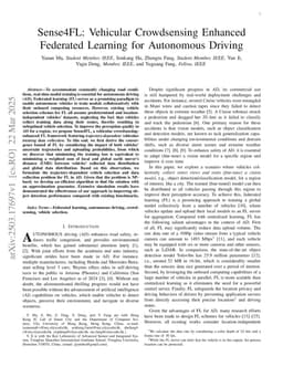 Sense4FL: Vehicular Crowdsensing Enhanced Federated Learning for Autonomous Driving