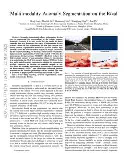 Multi-modality Anomaly Segmentation on the Road
