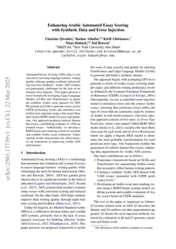 Enhancing Arabic Automated Essay Scoring with Synthetic Data and Error Injection