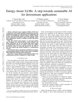 Energy-Aware LLMs: A step towards sustainable AI for downstream applications