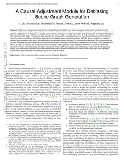 A Causal Adjustment Module for Debiasing Scene Graph Generation