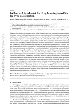 IceBench: A Benchmark for Deep Learning based Sea Ice Type Classification
