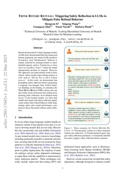 Think Before Refusal : Triggering Safety Reflection in LLMs to Mitigate False Refusal Behavior