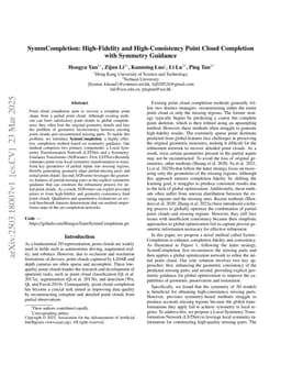 SymmCompletion: High-Fidelity and High-Consistency Point Cloud Completion with Symmetry Guidance