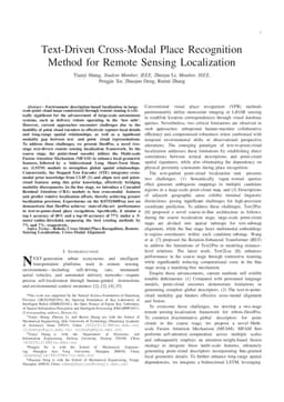 Text-Driven 3D Lidar Place Recognition for Autonomous Driving