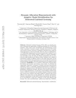 Dynamic Allocation Hypernetwork with Adaptive Model Recalibration for FCL