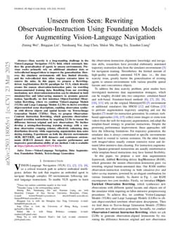 Unseen from Seen: Rewriting Observation-Instruction Using Foundation Models for Augmenting Vision-Language Navigation