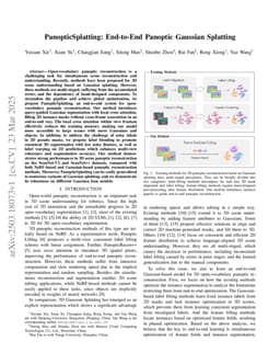 PanopticSplatting: End-to-End Panoptic Gaussian Splatting