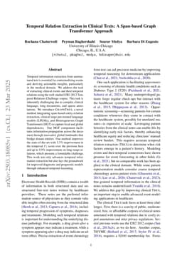 Temporal Relation Extraction in Clinical Texts: A Span-based Graph Transformer Approach