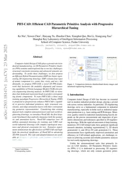 PHT-CAD: Efficient CAD Parametric Primitive Analysis with Progressive Hierarchical Tuning