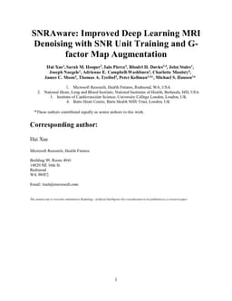SNRAware: Improved Deep Learning MRI Denoising with SNR Unit Training and G-factor Map Augmentation