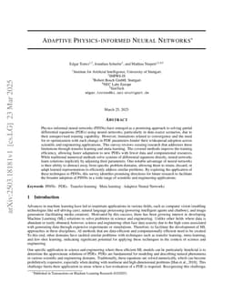 Adaptive Physics-informed Neural Networks: A Survey