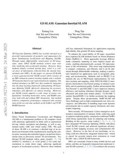 GI-SLAM: Gaussian-Inertial SLAM