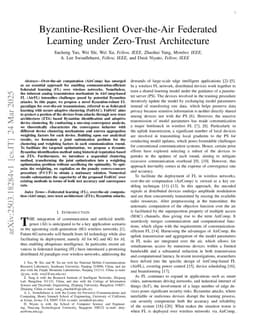 Byzantine-Resilient Over-the-Air Federated Learning under Zero-Trust Architecture