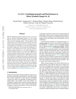 CO-SPY: Combining Semantic and Pixel Features to Detect Synthetic Images by AI