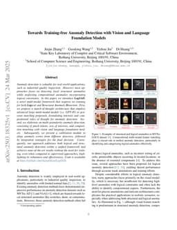Towards Training-free Anomaly Detection with Vision and Language Foundation Models