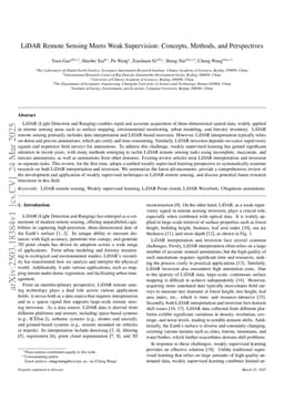 LiDAR Remote Sensing Meets Weak Supervision: Concepts, Methods, and Perspectives