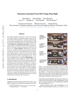 Panorama Generation From NFoV Image Done Right