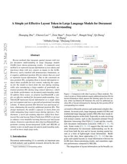 A Simple yet Effective Layout Token in Large Language Models for Document Understanding