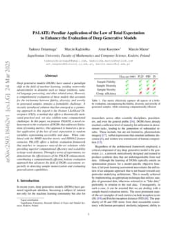PALATE: Peculiar Application of the Law of Total Expectation to Enhance the Evaluation of Deep Generative Models