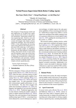 Verbal Process Supervision Elicits Better Coding Agents