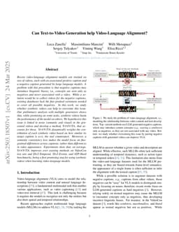 Can Text-to-Video Generation help Video-Language Alignment?