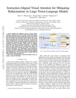 Instruction-Aligned Visual Attention for Mitigating Hallucinations in Large Vision-Language Models