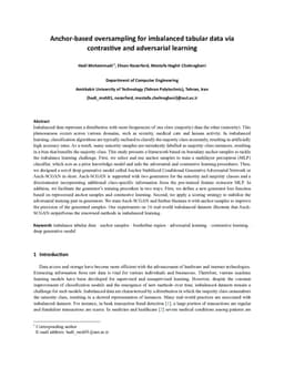 Anchor-based oversampling for imbalanced tabular data via contrastive and adversarial learning