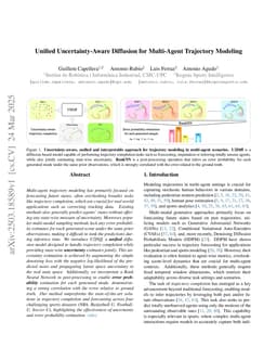 Unified Uncertainty-Aware Diffusion for Multi-Agent Trajectory Modeling