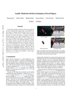 Any6D: Model-free 6D Pose Estimation of Novel Objects