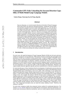 Commander-GPT: Fully Unleashing the Sarcasm Detection Capability of Multi-Modal Large Language Models