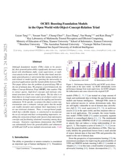 OCRT: Boosting Foundation Models in the Open World with Object-Concept-Relation Triad