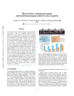 LLaVAction: evaluating and training multi-modal large language models for action recognition