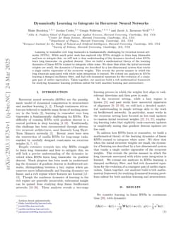 Dynamically Learning to Integrate in Recurrent Neural Networks