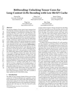 BitDecoding: Unlocking Tensor Cores for Long-Context LLMs Decoding with Low-Bit KV Cache