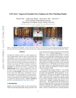 CFG-Zero*: Improved Classifier-Free Guidance for Flow Matching Models