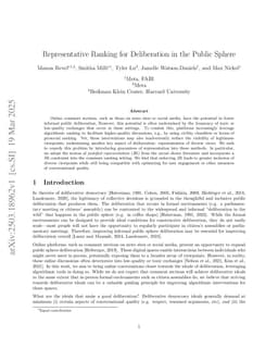 Representative Ranking for Deliberation in the Public Sphere