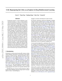 CAE: Repurposing the Critic as an Explorer in Deep Reinforcement Learning