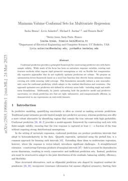 Minimum Volume Conformal Sets for Multivariate Regression