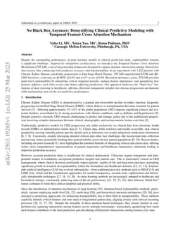 No Black Box Anymore: Demystifying Clinical Predictive Modeling with Temporal-Feature Cross Attention Mechanism