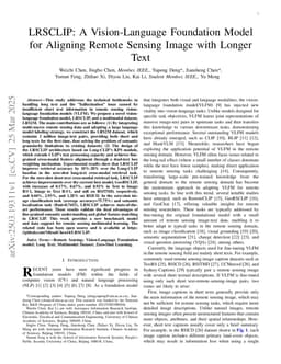 LRSCLIP: A Vision-Language Foundation Model for Aligning Remote Sensing Image with Longer Text