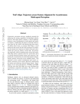 TraF-Align: Trajectory-aware Feature Alignment for Asynchronous Multi-agent Perception