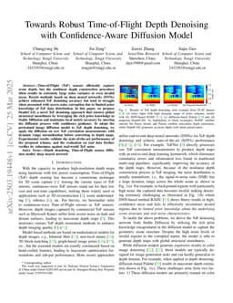 Towards Robust Time-of-Flight Depth Denoising with Confidence-Aware Diffusion Model