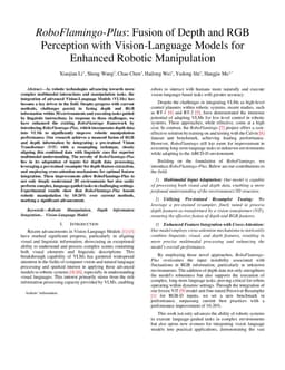 RoboFlamingo-Plus: Fusion of Depth and RGB Perception with Vision-Language Models for Enhanced Robotic Manipulation