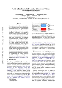 FLEX: A Benchmark for Evaluating Robustness of Fairness in Large Language Models