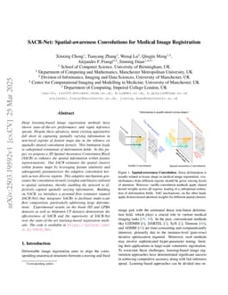SACB-Net: Spatial-awareness Convolutions for Medical Image Registration