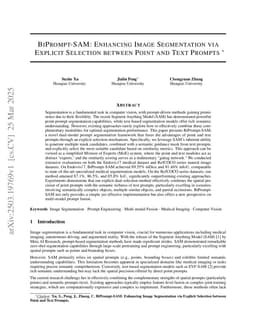 BiPrompt-SAM: Enhancing Image Segmentation via Explicit Selection between Point and Text Prompts
