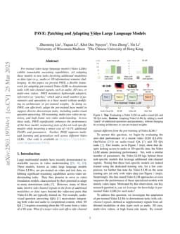 PAVE: Patching and Adapting Video Large Language Models