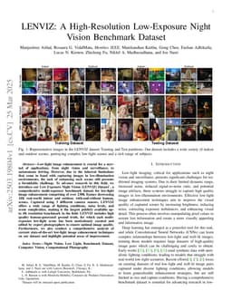 LENVIZ: A High-Resolution Low-Exposure Night Vision Benchmark Dataset